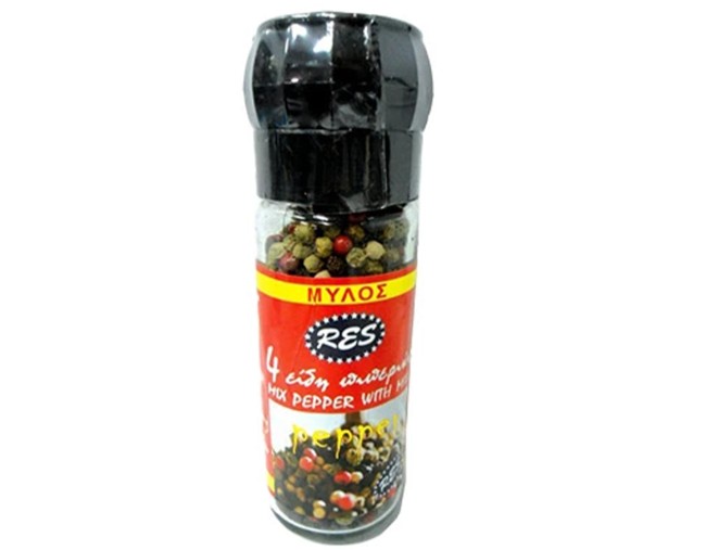 RES MIX PEPPER ΜΥΛΟΣ ΜΕ 4 ΕΙΔΗ ΠΙΠΕΡΙΟΥ 40gr