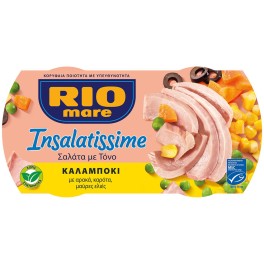 RIO MARE INSALATISSIME ΤΟΝΟΣΑΛΑΤΑ ΜΕ ΚΑΛΑΜΠΟΚΙ 2x160gr