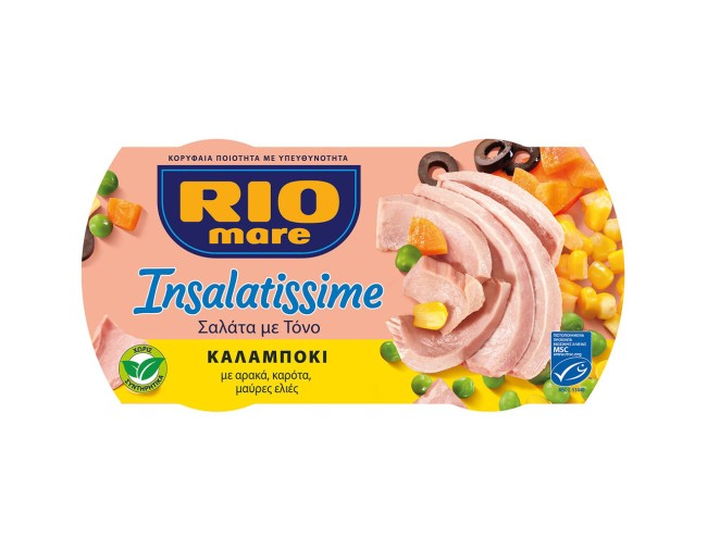 RIO MARE INSALATISSIME ΤΟΝΟΣΑΛΑΤΑ ΜΕ ΚΑΛΑΜΠΟΚΙ 2x160gr