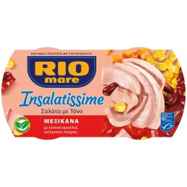 RIO MARE INSALATISSIME ΤΟΝΟΣΑΛΑΤΑ ΜΕΞΙΚΑΝΑ  2x160gr