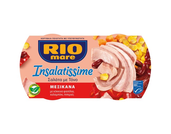 RIO MARE INSALATISSIME ΤΟΝΟΣΑΛΑΤΑ ΜΕΞΙΚΑΝΑ  2x160gr