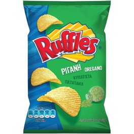 RUFFLES ΚΥΜΑΤΙΣΤΑ ΠΑΤΑΤΑΚΙΑ ΜΕ ΡΙΓΑΝΗ 100gr