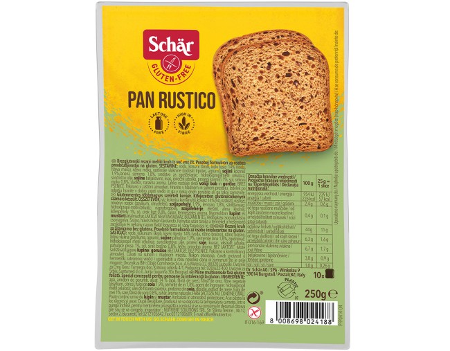 SCHAR PAN RUSTICO ΧΩΡΙΣ ΓΛΟΥΤΕΝΗ 250gr