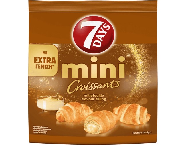 7DAYS MINI ΚΡΟΥΑΣΑΝ ME ΚΡΕΜΑ ΜΙΛΦΕΙΓ 103gr