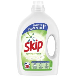 SKIP SPRING FRESH ΥΓΡΟ ΑΠΟΡΡΥΠΑΝΤΙΚΟ ΠΛΥΝΤΗΡΙΟΥ ΡΟΥΧΩΝ 30 ΜΕΖΟΥΡΕΣ 1.5lt