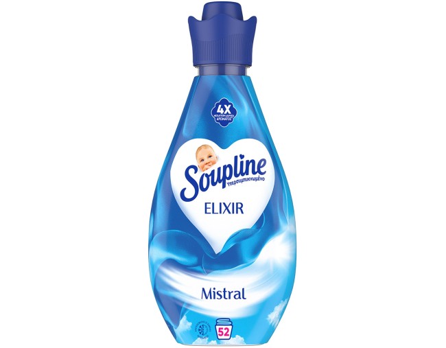 SOUPLINE ELIXIR MISTRAL ΣΥΜΠΥΚΝΩΜΕΝΟ ΜΑΛΑΚΤΙΚΟ ΡΟΥΧΩΝ 52 ΜΕΖΟΥΡΕΣ 730ml ΕΒΔΟΜΑΔΙΑΙΕΣ ΠΡΟΣΦΟΡΕΣ