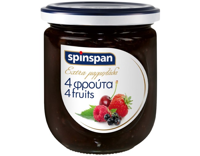 SPIN SPAN EXTRA ΜΑΡΜΕΛΑΔΑ 4 ΦΡΟΥΤΑ 380gr