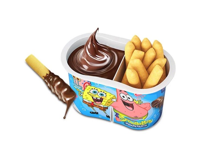 YAMMIEZ DIPS SPONGEBOB ΜΕ ΠΡΑΛΙΝΑ ΦΟΥΝΤΟΥΚΙΟΥ 32gr