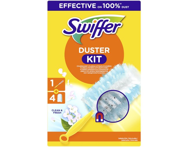 SWIFFER DUSTER KIT ΛΑΒΗ ΚΑΙ 4 ΑΝΤΑΛΛΑΚΤΙΚΑ ΦΤΕΡΑ ΜΕ ΑΡΩΜΑ