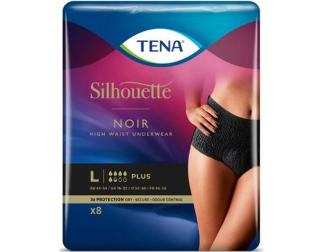 TENA SILHOUETTE NOIR LARGE ΕΣΩΡΟΥΧΟ ΜΙΑΣ ΧΡΗΣΗΣ 8τμχ ΕΒΔΟΜΑΔΙΑΙΕΣ ΠΡΟΣΦΟΡΕΣ
