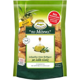 ΤΣΑΤΣΑΡΩΝΑΚΗ ΤΟ ΜΑΝΝΑ ΠΑΞΙΜΑΔΙΑ ΤΥΠΟΥ ΚΥΘΗΡΩΝ ΜΕ ΛΑΔΙ ΕΛΙΑΣ 400gr