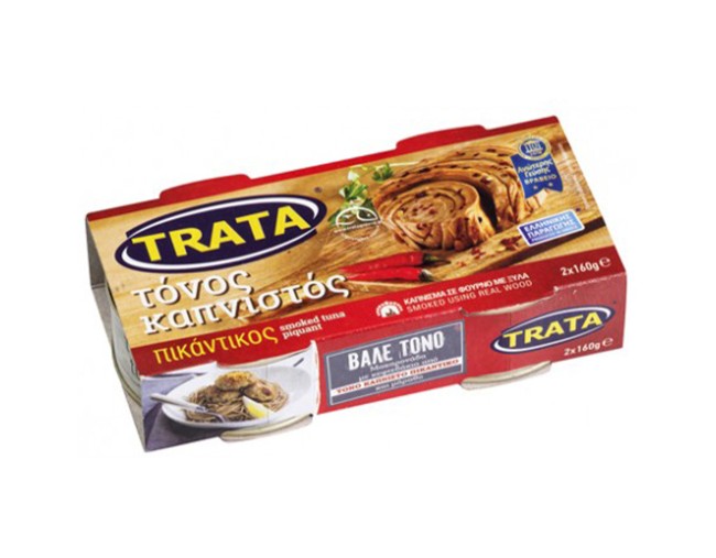 TRATA ΤΟΝΟΣ ΚΑΠΝΙΣΤΟΣ ΠΙΚΑΝΤΙΚΟΣ 2x160gr