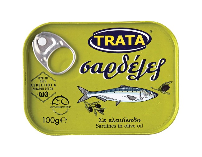 TRATA ΣΑΡΔΕΛΕΣ ΣΕ ΕΛΑΙΟΛΑΔΟ 100gr