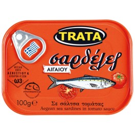 TRATA ΣΑΡΔΕΛΕΣ ΣΕ ΣΑΛΤΣΑ ΤΟΜΑΤΑΣ 100gr
