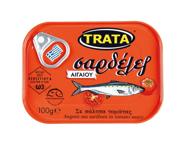 TRATA ΣΑΡΔΕΛΕΣ ΣΕ ΣΑΛΤΣΑ ΤΟΜΑΤΑΣ 100gr