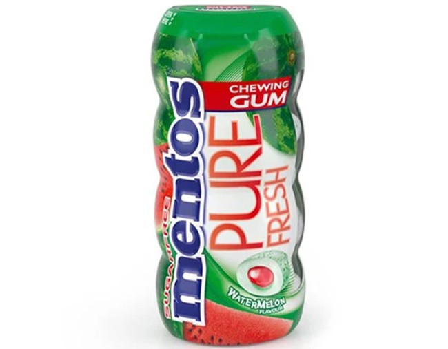 MENTOS PUREFRESH ΚΑΡΠΟΥΖΙ ΤΣΙΧΛΕΣ 28gr