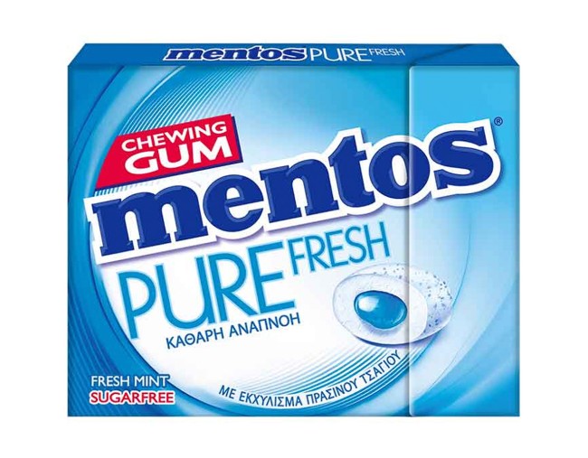 MENTOS PURE FRESH ΜΕΝΤΑ ΤΣΙΧΛΑ 30gr