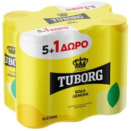 TUBORG ΣΟΔΑ ΛΕΜΟΝΙ 6x330ml TUBORG ΣΟΔΑ ΛΕΜΟΝΙ 6x330ml