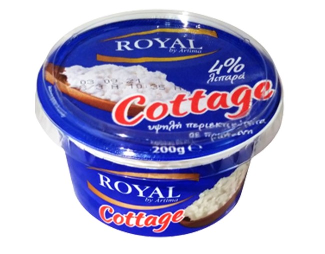 ROYAL COTTAGE CHEESE 4% ΛΙΠΑΡΑ 200gr