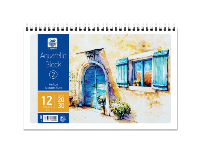 TYPOTRUST SPECIAL ΜΠΛΟΚ ΑΚΟΥΑΡΕΛΛΑ Νο2 20x30cm 12ΦΥΛΛΑ