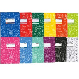 TYPOTRUST SPECIAL ΤΕΤΡΑΔΙΟ DOODLES ΡΙΓΕ Β5 50ΦΥΛΛΑ ΔΙΑΦΟΡΑ ΧΡΩΜΑΤΑ