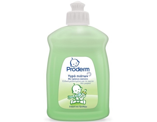 PRODERM ΥΓΡΟ ΠΙΑΤΩΝ ΜΕ ΠΡΑΣΙΝΟ ΣΑΠΟΥΝΙ 500ml