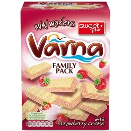 VARNA ΓΚΟΦΡΕΤΑΚΙΑ ΜΕ ΓΕΜΙΣΗ ΚΡΕΜΑ ΦΡΑΟΥΛΑ 260gr VARNA ΓΚΟΦΡΕΤΑΚΙΑ ΜΕ ΓΕΜΙΣΗ ΚΡΕΜΑ ΦΡΑΟΥΛΑ 260gr