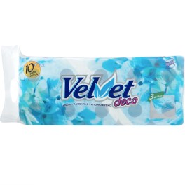 VELVET DECO ΧΑΡΤΙ ΥΓΕΙΑΣ 3ΦΥΛΛΟ 10x110gr