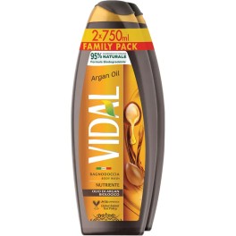 VIDAL ΑΦΡΟΛΟΥΤΡΟ ARGAN OIL FAMILY PACK 2x750ml