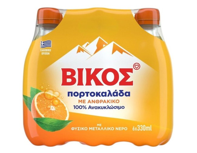 ΒΙΚΟΣ ΠΟΡΤΟΚΑΛΑΔΑ ΜΕ ΑΝΘΡΑΚΙΚΟ 6x330ml