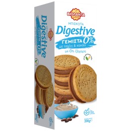 ΒΙΟΛΑΝΤΑ DIGESTIVE ΓΕΜΙΣΤΑ 0% ΜΕ ΤΑΧΙΝΙ & ΚΑΚΑΟ 200gr