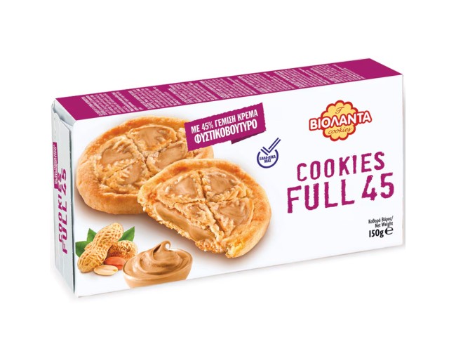 ΒΙΟΛΑΝΤΑ COOKIES FULL 45 ME ΦΥΣΤΙΚΟΒΟΥΤΥΡΟ 150gr