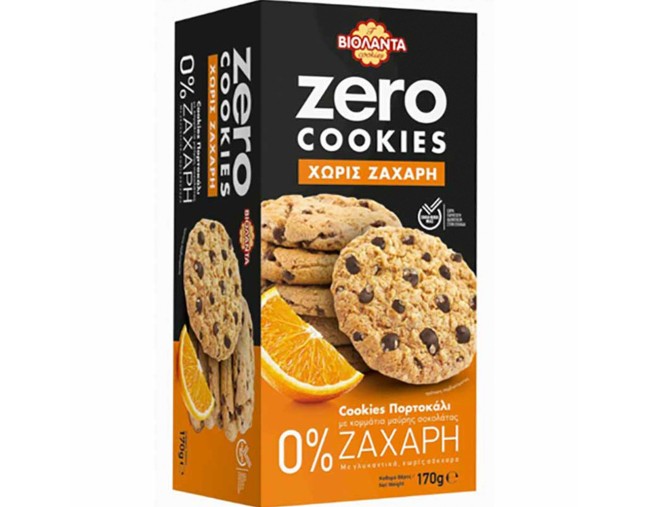 ΒΙΟΛΑΝΤΑ COOKIES ΠΟΡΤΟΚΑΛΙ ZERO ΧΩΡΙΣ ΖΑΧΑΡΗ 170gr