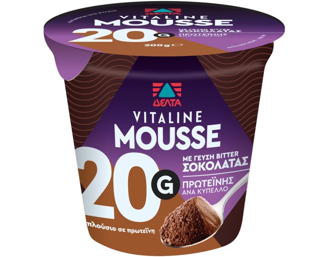 ΔΕΛΤΑ VITALINE MOUSSE ΣΟΚΟΛΑΤΑ 200gr