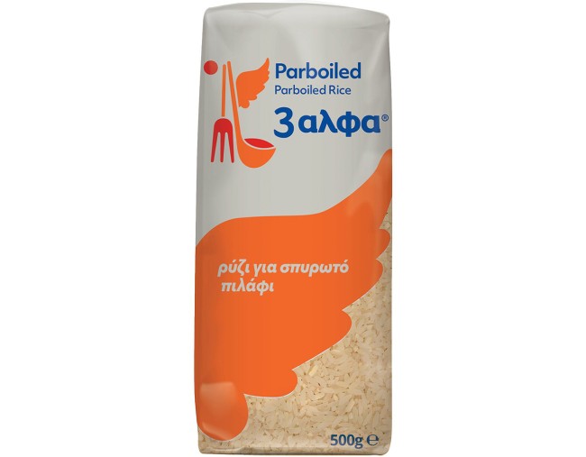 3ΑΛΦΑ ΡΥΖΙ PARBOILED 500gr