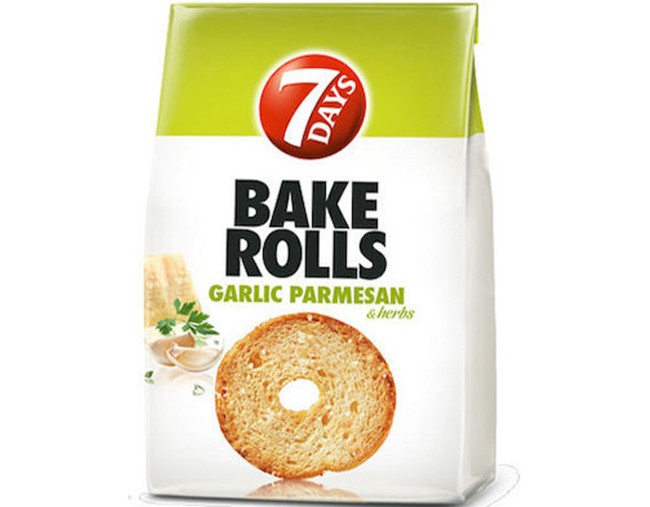 7 DAYS BAKE ROLLS ΣΚΟΡΔΟ ΠΑΡΜΕΖΑΝΑ 150gr