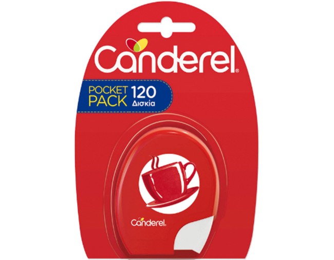 CANDEREL ΓΛΥΚΑΝΤΙΚΟ ΧΩΡΙΣ ΘΕΡΜΙΔΕΣ 120 ΔΙΣΚΙΑ 10,2gr