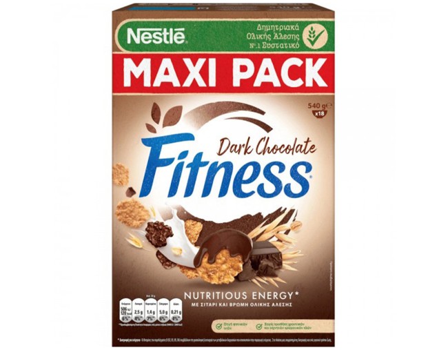NESTLE FITNESS ME ΜΑΥΡΗ ΣΟΚΟΛΑΤΑ ΔΗΜΗΤΡΙΑΚΑ ΟΛΙΚΗΣ ΑΛΕΣΗΣ 540gr ΕΒΔΟΜΑΔΙΑΙΕΣ ΠΡΟΣΦΟΡΕΣ