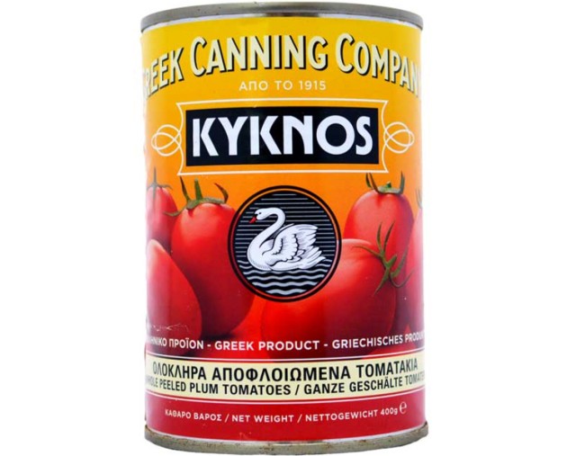 KYKNOS ΟΛΟΚΛΗΡΑ ΑΠΟΦΛΟΙΩΜΕΝΑ ΤΟΜΑΤΑΚΙΑ 400gr ΤΟΜΑΤΟΕΙΔΗ