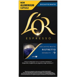 L'OR ESPRESSO DECAFFEINATO RISTRETTO INTENSITY 9 10 ΚΑΨΟΥΛΕΣ 52gr
