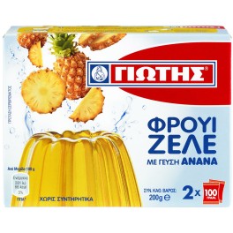 ΓΙΩΤΗΣ ΦΡΟΥΙ ΖΕΛΕ ΜΕ ΓΕΥΣΗ ΑΝΑΝΑ  2x100gr
