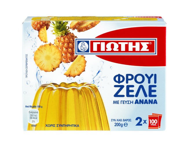 ΓΙΩΤΗΣ ΦΡΟΥΙ ΖΕΛΕ ΜΕ ΓΕΥΣΗ ΑΝΑΝΑ  2x100gr
