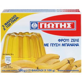 ΓΙΩΤΗΣ ΦΡΟΥΙ ΖΕΛΕ ΜΕ ΓΕΥΣΗ ΜΠΑΝΑΝΑ  2x100gr