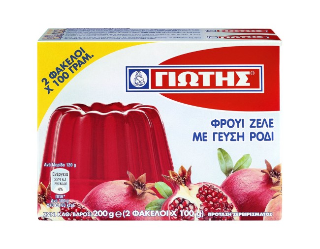 ΓΙΩΤΗΣ ΦΡΟΥΙ ΖΕΛΕ ΜΕ ΓΕΥΣΗ ΡΟΔΙ 2x100gr
