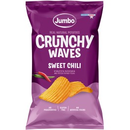 JUMBO CRUNCHY WAVES CHIPS SWEET CHILI 90gr JUMBO CRUNCHY WAVES CHIPS SWEET CHILI 90gr