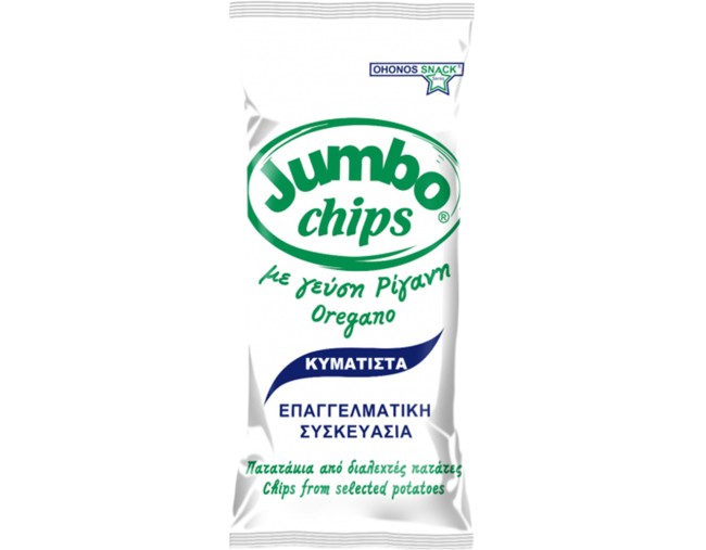 JUMBO CHIPS ΚΥΜΑΤΙΣΤΑ ΜΕ ΡΙΓΑΝΗ 280gr