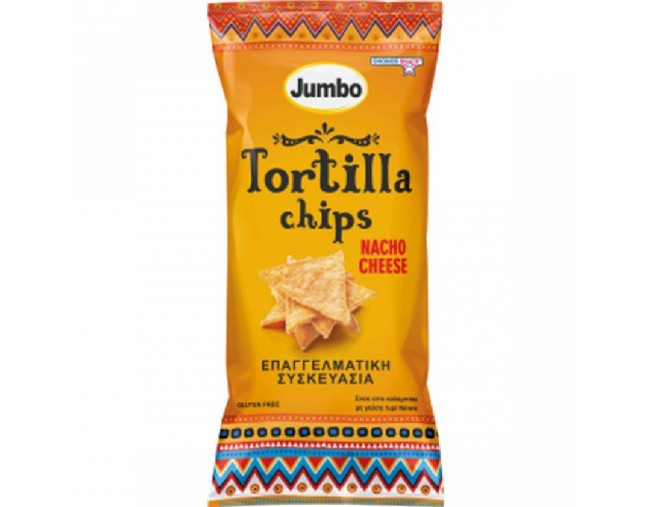 JUMBO TORTILLA CHIPS NACHOS CHEΕSE 350gr