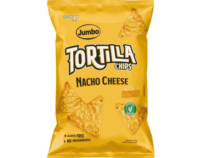 JUMBO TORTILLA CHIPS NACHO CHEESE 100gr
