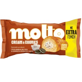 MOLTO ΚΡΟΥΑΣΑΝ CREAM & COOKIES 98gr MOLTO ΚΡΟΥΑΣΑΝ CREAM & COOKIES 98gr