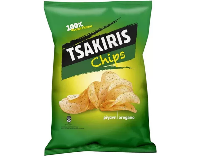 TSAKIRIS CHIPS ΡΙΓΑΝΗ 80gr